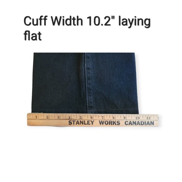 Levis Ribcage Wide Leg Jeans Black Size 25 Super High Rise Vintage Fit - Picture 12 of 16